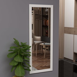 Hanah Home Espejo de cristal de muelle Blanco